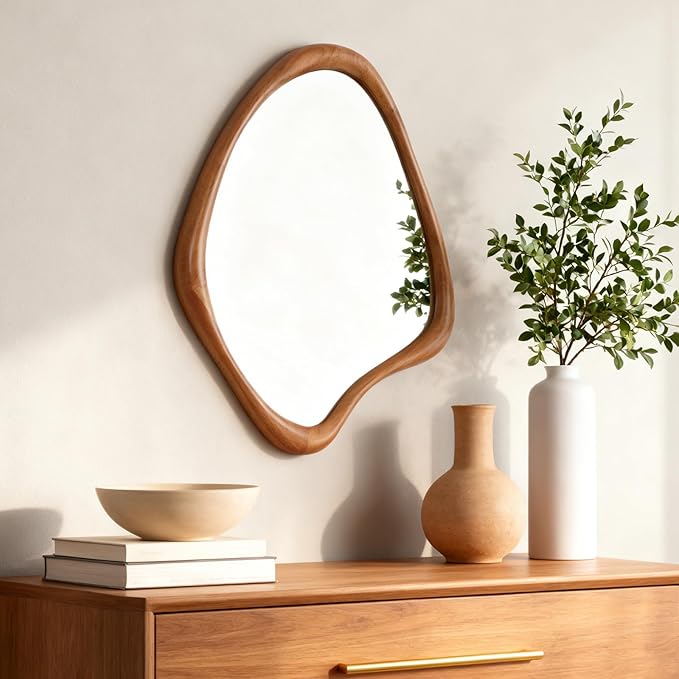 WallBeyond Asymmetrical Mirror, Irregular Wall Mirror, Wall Mirrors Decorative