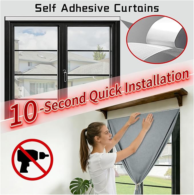 Magic Tape 100% Blackout Curtain
