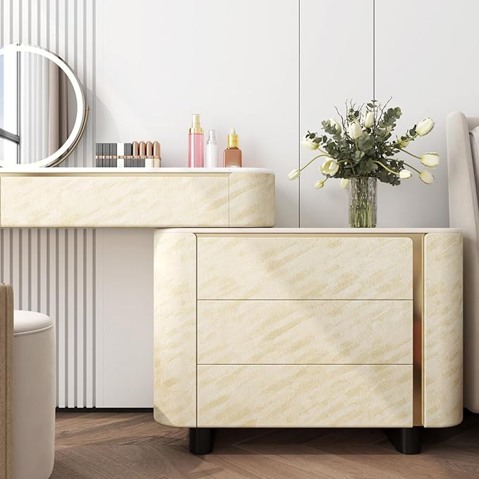 ReWallpaper 30inx16.5ft Beige Wallpaper Peel and Stick Modern Velvet Flocked