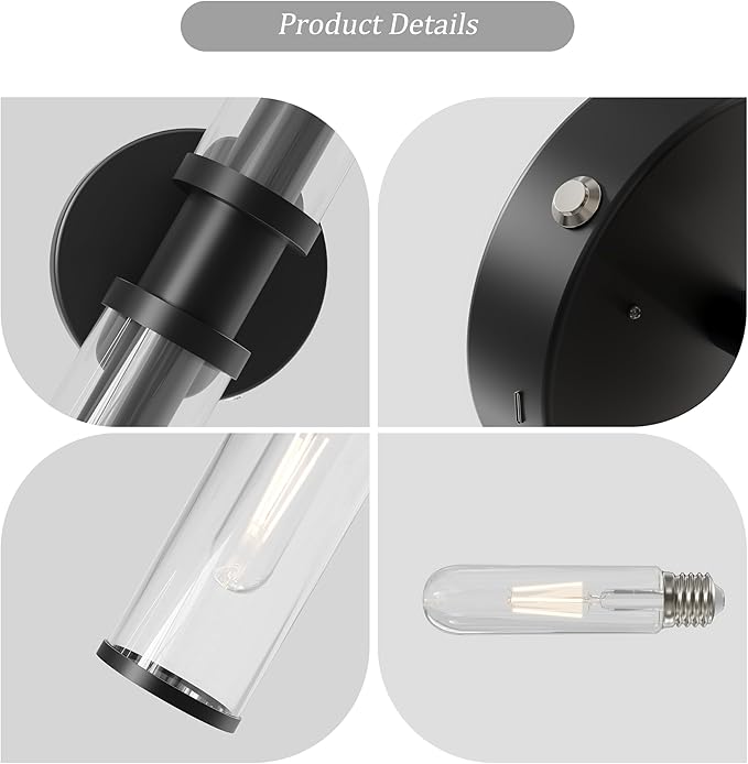 Rayogale Wireless Wall Sconce