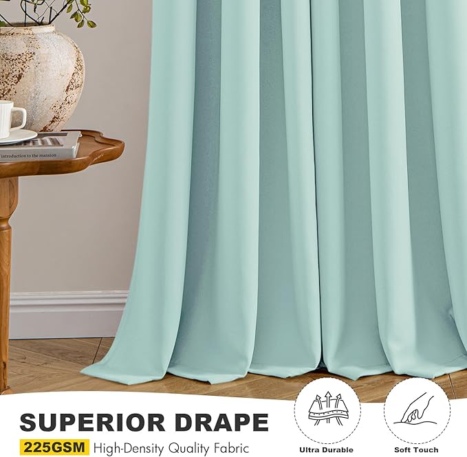 MIULEE Blackout Curtains for Bedroom Living Room 2 Panels, Thermal Insulated