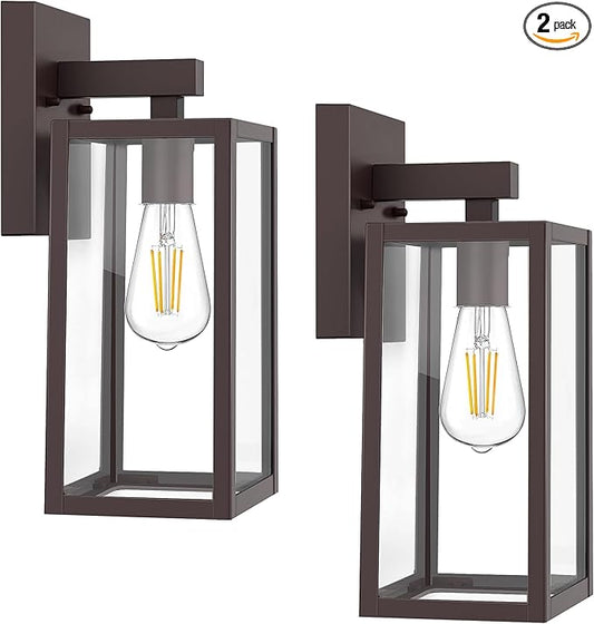 MAXvolador Outdoor Wall Sconce, Exterior Waterproof Wall Lantern Light Fixture