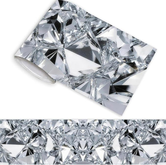 Diamond Wallpaper Border Peel and Stick 196.9 x 3.9 Inch Wall Border Trim