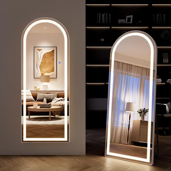 Full Length Mirror with LED Lights, LED Mirrors Full Length Floor Mirror Full