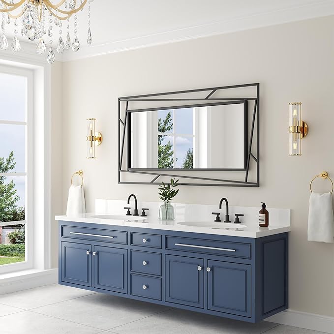 Rectangular Wall Mirror, Hang Horizontally or Vertically