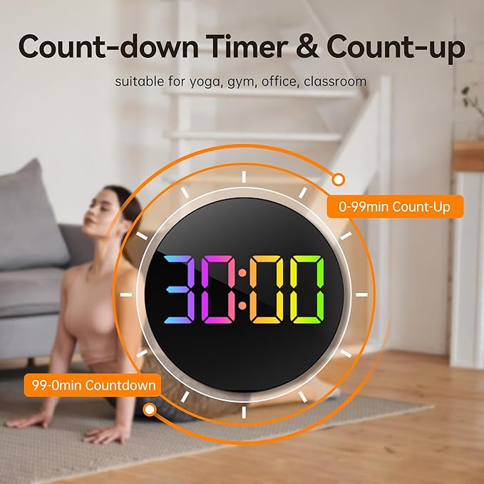 JALL 10" Large Digital Wall Clock