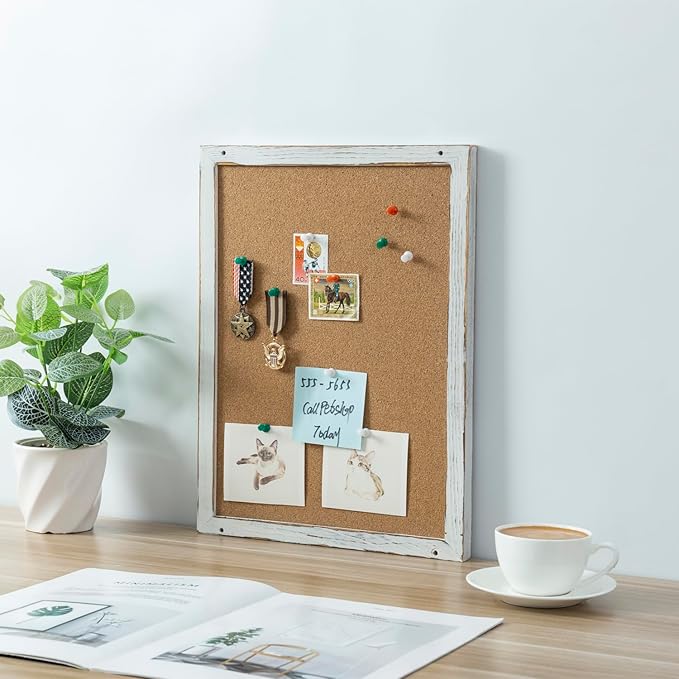 MyGift 3 Panel Wall Mounted Entryway Bulletin Board Combo Set