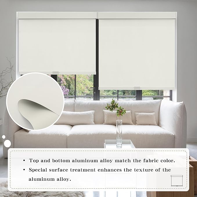 SUNOFF Cordless Blackout Roller Shades Blinds