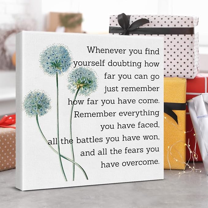 Motivational Quotes Wall Art Decor, Inspirational Graduation Decor Gift