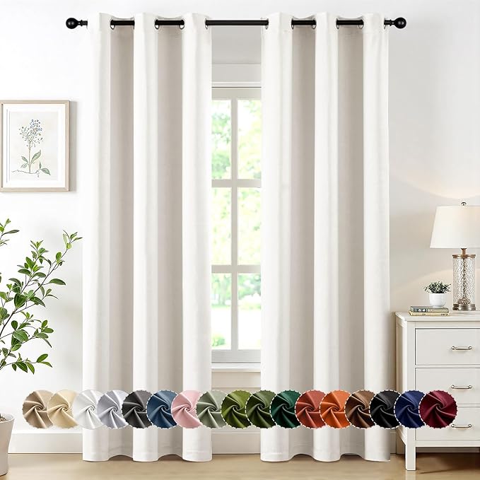 MIULEE Blackout Curtains for Bedroom Living Room 2 Panels, Thermal Insulated