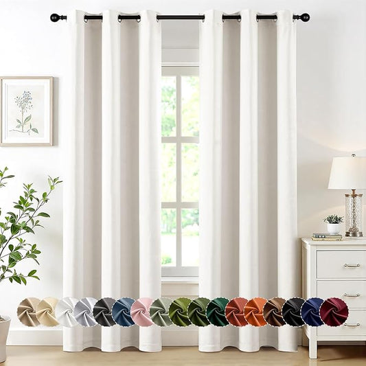 MIULEE Blackout Curtains for Bedroom Living Room 2 Panels, Thermal Insulated
