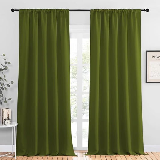NICETOWN Blackout Curtains for Living Curtains, 2 Panels, 52 by 95, Room