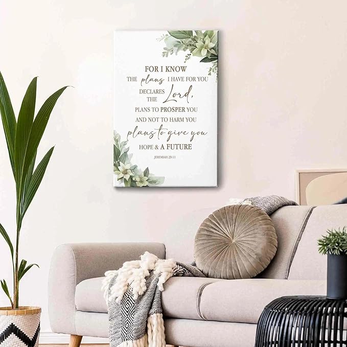 HIWX Christian Bible Verses Wall Decor,
