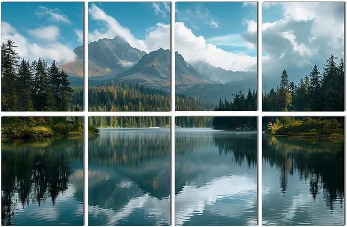 FurnoFlexArt Acoustic Panels Tiles Decorative Room Sound Proof Foam Absorbing