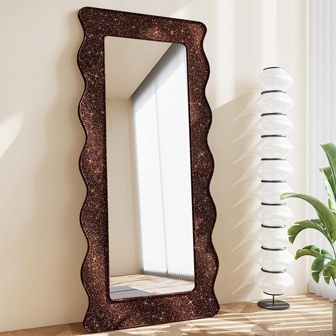 CRE8TIVE Dark Brown Glitter Wallpaper Border Peel and Stick Wall Border 8"x80"