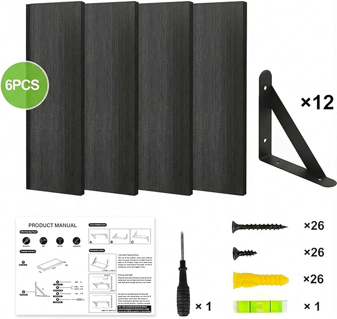 YGEOMER 23.6 Inch Floating Shelves