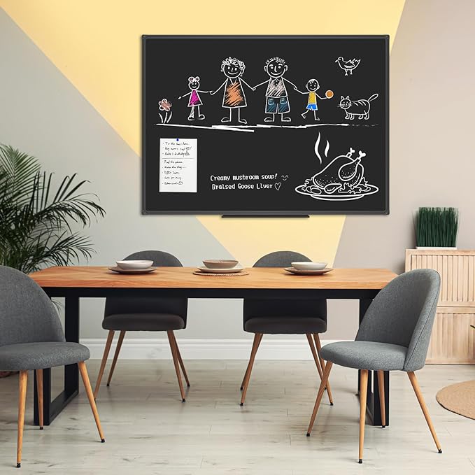 JILoffice Magnetic Chalkboard/Black Board 48 x 36 Inch