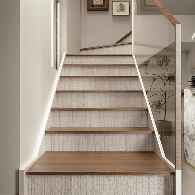 CRE8TIVE Cream White Grasscloth Peel and Stick Wallpaper Textured Grasscloth