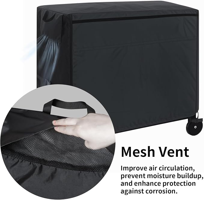 Outdoor Prep Table Cover, 54 Inch Heavy Duty Waterproof Cover for Patio, Grill Cart, BBQ Food Prep Table, Compatible with Keter Unity Small Portable Table & Storage Cabinet(54"L*24"W*32"H)