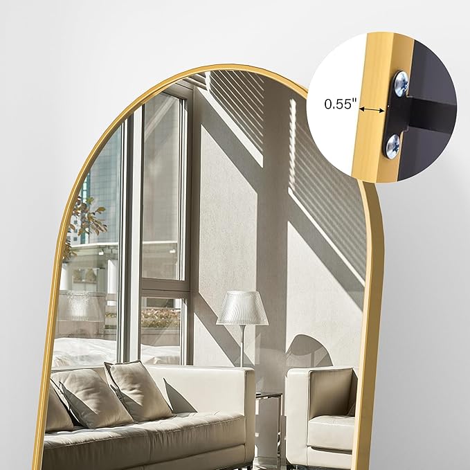 Full Length Mirror, Oversized Standing Mirror, Hanging or Leaning Against Wall