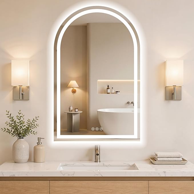Arched LED Bathroom Mirrors