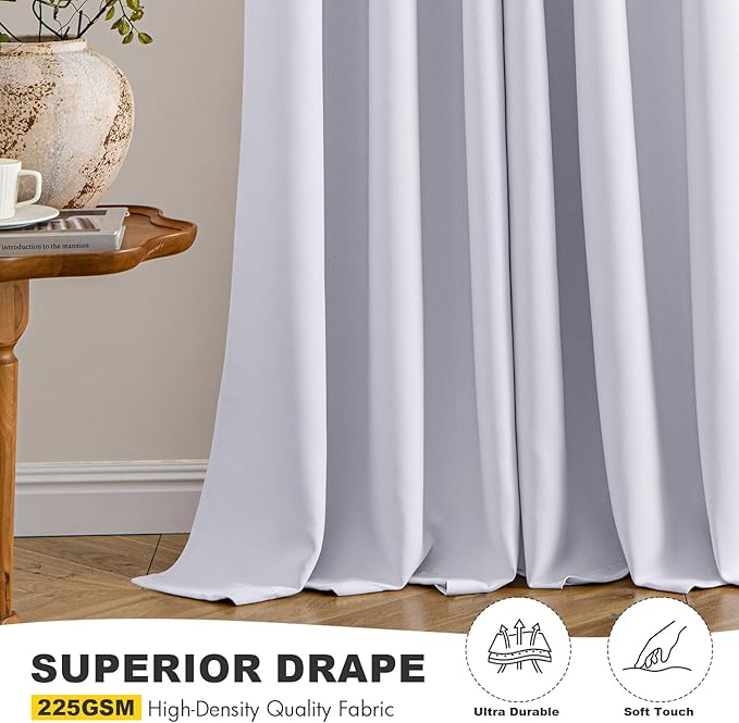 MIULEE Blackout Curtains for Bedroom Living Room 2 Panels, Thermal Insulated