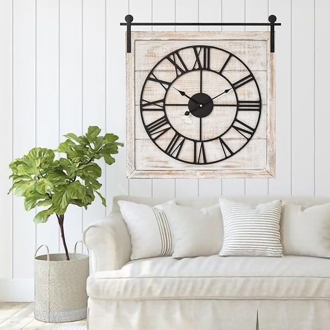 Vintage Barn Door Wall Clock