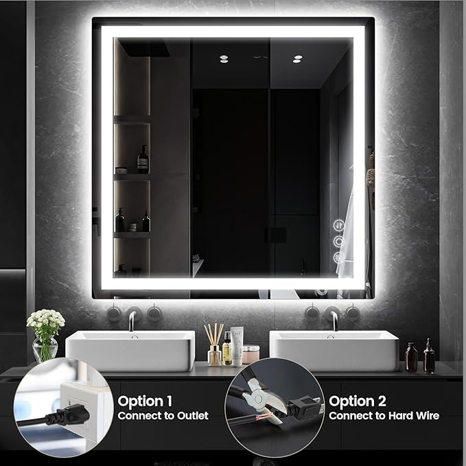 Memobarco 36"x 36" Bathroom Mirror