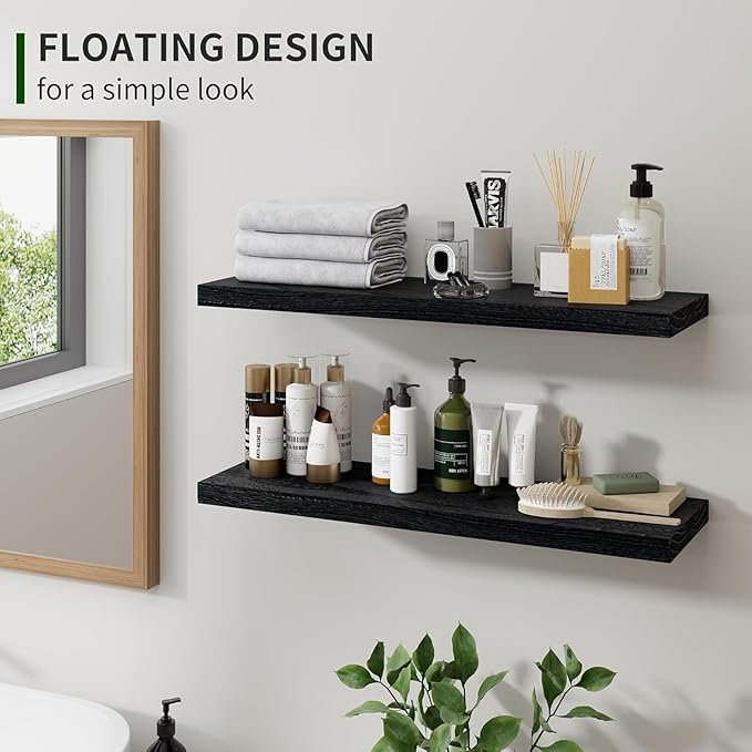 Marsmiles Wood Floating Shelves