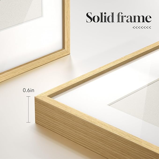 Framed Minimalist Sage Green Botanical Wall Art