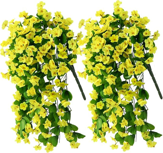 ZFProcess Artificial Fake Hanging Flowers Plants