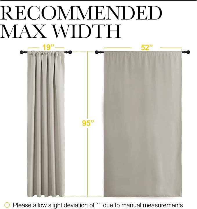 NICETOWN Blackout Curtains for Living Curtains, Room Darkening Window Curtain