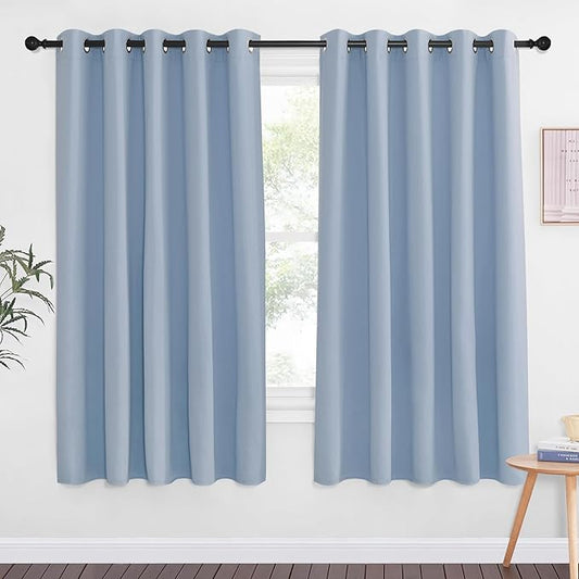 NICETOWN 66 Inch Long Blackout Curtains