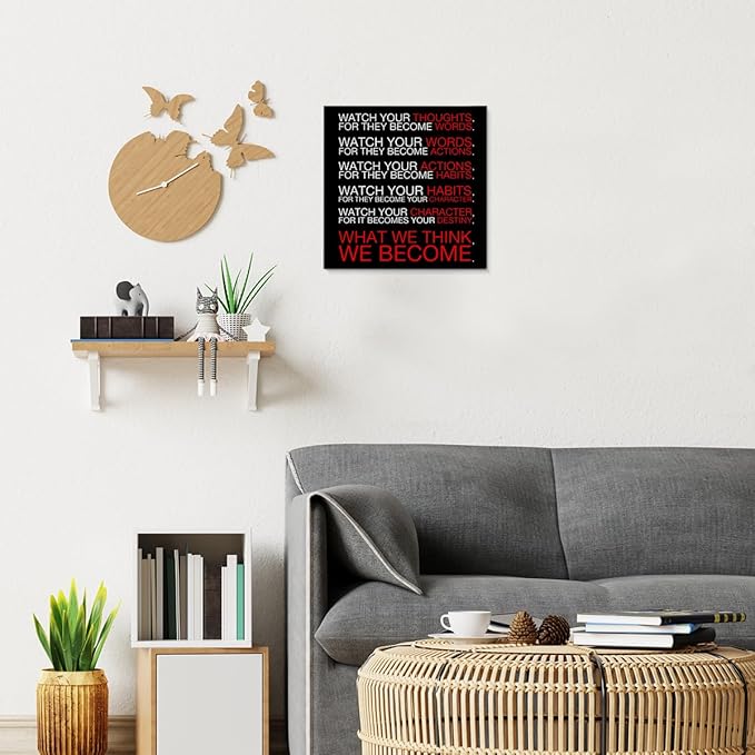 Watch Your Thoughts Motivational Classroom Posters, Inspirational Wall Decor