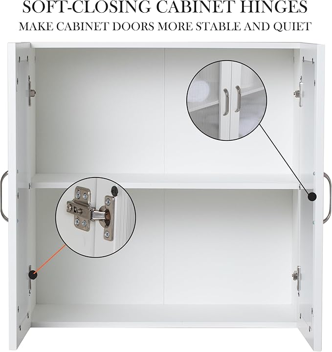 Wall Amount Cabinet for Laundry, Bathroom or Office Storage