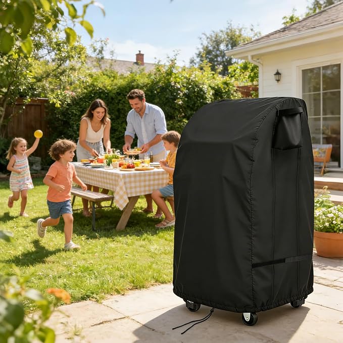 24 inch Grill Cover for Nexgrill 720-0864RA 2 Burner Gas Griddle, Waterproof BBQ Cover for Megamaster 720-0864MA, Char-Broil 463673519P1 Propane Grill with Foldable Side Table (24"×23“×42“)