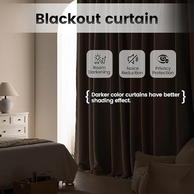 Room Divider Curtains, Extra Wide Theater Curtains Perfect