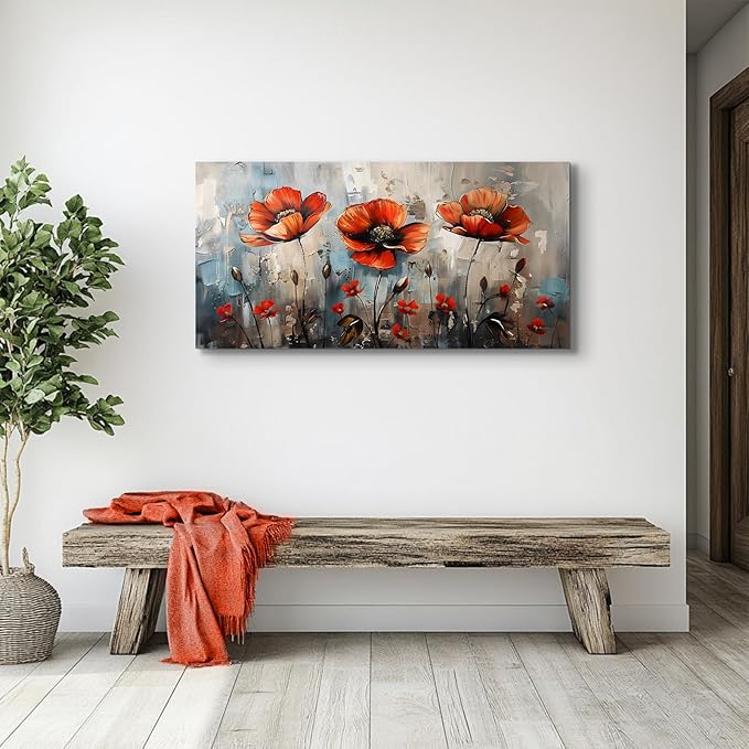 SERIMINO Large Wall Art for Living Room, Nature Floral Botanical Canvas Prints