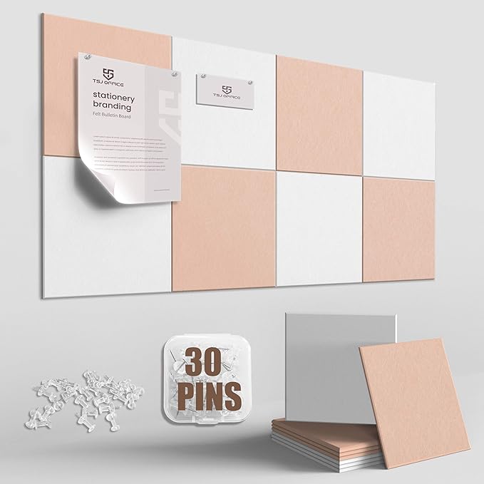 TSJOFFICE Large Cork Board for Wall