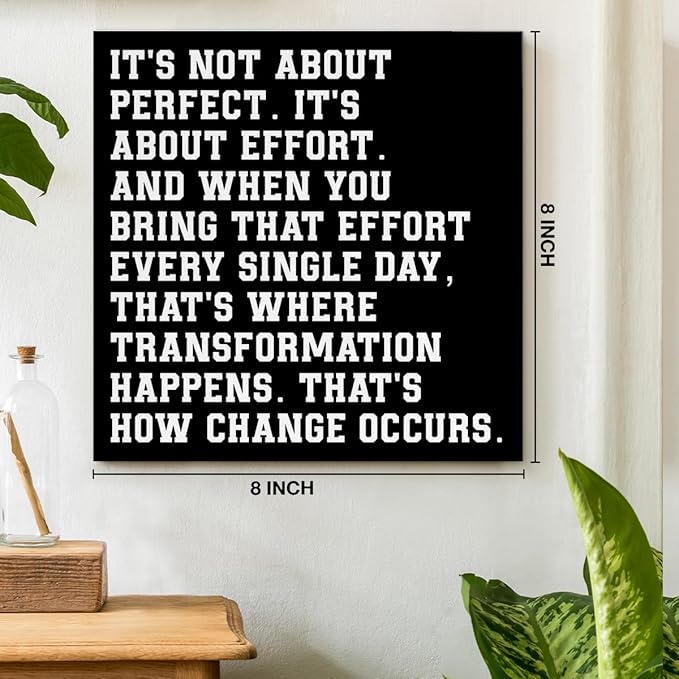 Motivational Wall Decor, Inspirational Quote Wall Art