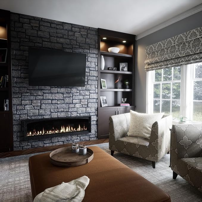 EverStone Cobblestone Faux Stone Panel, Lunar Color