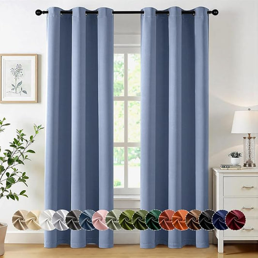 MIULEE Blackout Curtains for Bedroom Living Room 2 Panels, Thermal Insulated
