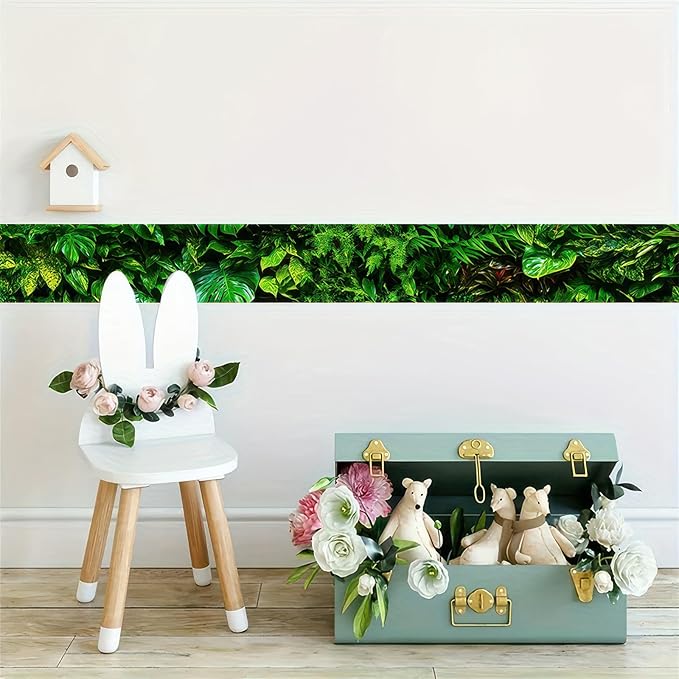 HOMETITUTE Wallpaper Border 4x196 Inch Peel and Stick Wall Border Wallpaper