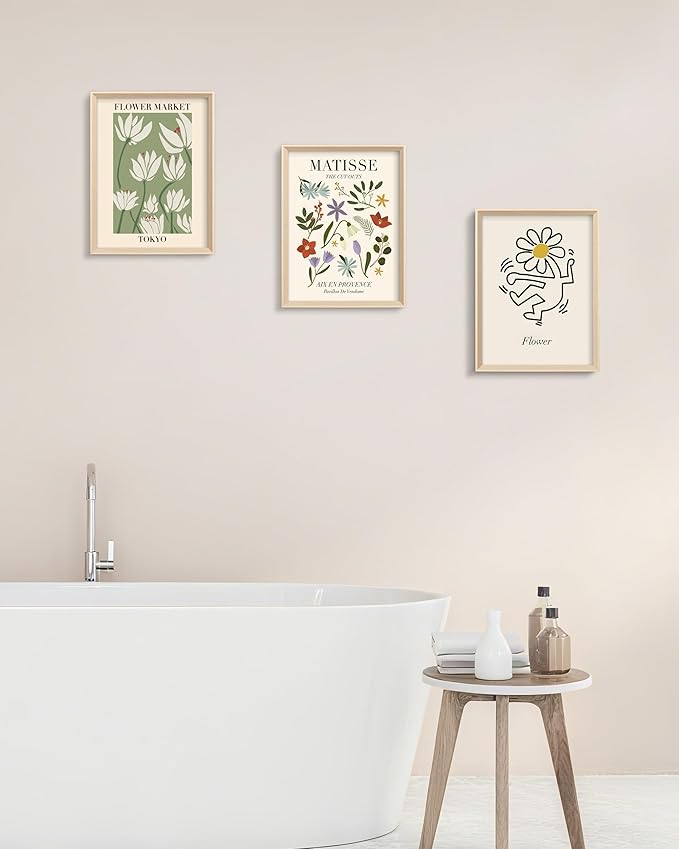 Framed Matisse Canvas Wall Art for Bedroom, Abstract Matisse Canvas Wall Decor