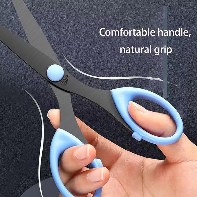 3 Pack 6.5" Multi-Purpose Scissors, Arts and Crafts Scissors,for Office, Home, School and Sewing(Purple)