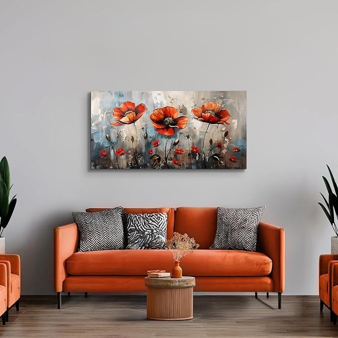 SERIMINO Large Wall Art for Living Room, Nature Floral Botanical Canvas Prints