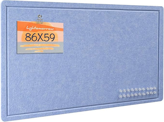 Lightomorrow Bulletin Board, 35 x 17 1/2 inches Felt Board