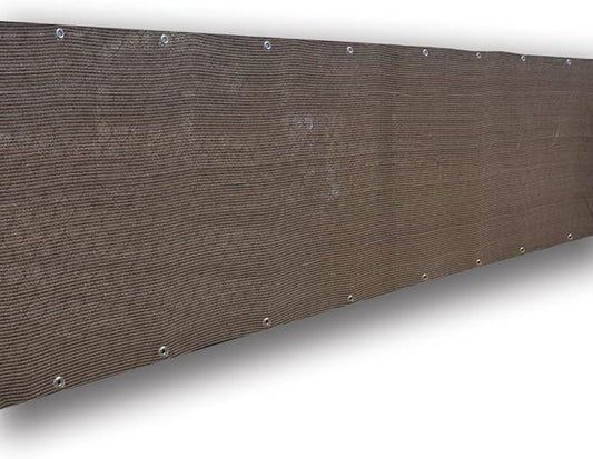 Alion Home© Elegant Privacy Screen Fence Mesh Windscreen for Backyard Deck Patio Balcony Pool Porch Railing - Brown/Mocha (6' x 14')