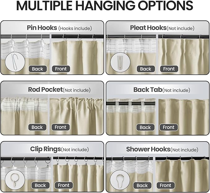 Floor to Ceiling Curtain for Wall Ceiling Mount Track
