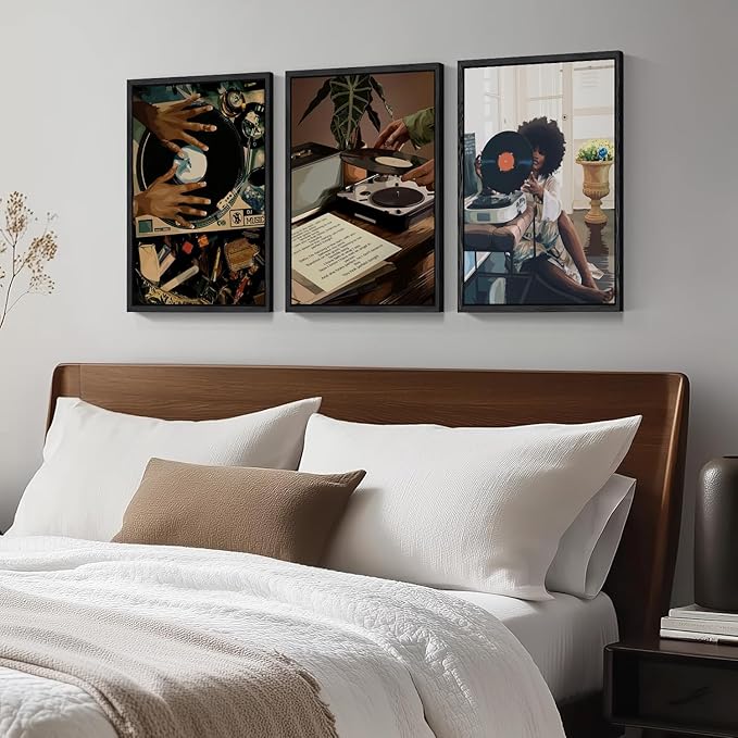 Black Girl Wall Art Decor Modern Black Woman Painting Prints
